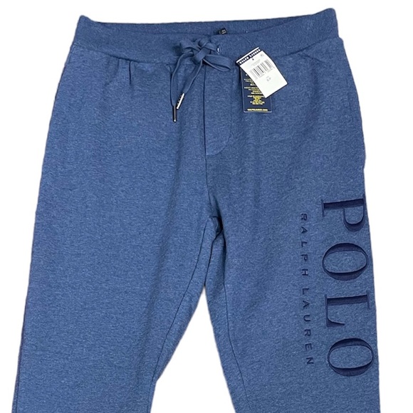 Polo Ralph Lauren Periwinkle Blue Sweatpant Joggers New Small Spellout - Picture 3 of 8